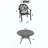 7-Piece Set Of Cast Aluminum Patio Furniture With Frame And Seat Cushions