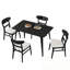 5 pièces Vasili avec 4 chaises à dossier creux-74514512