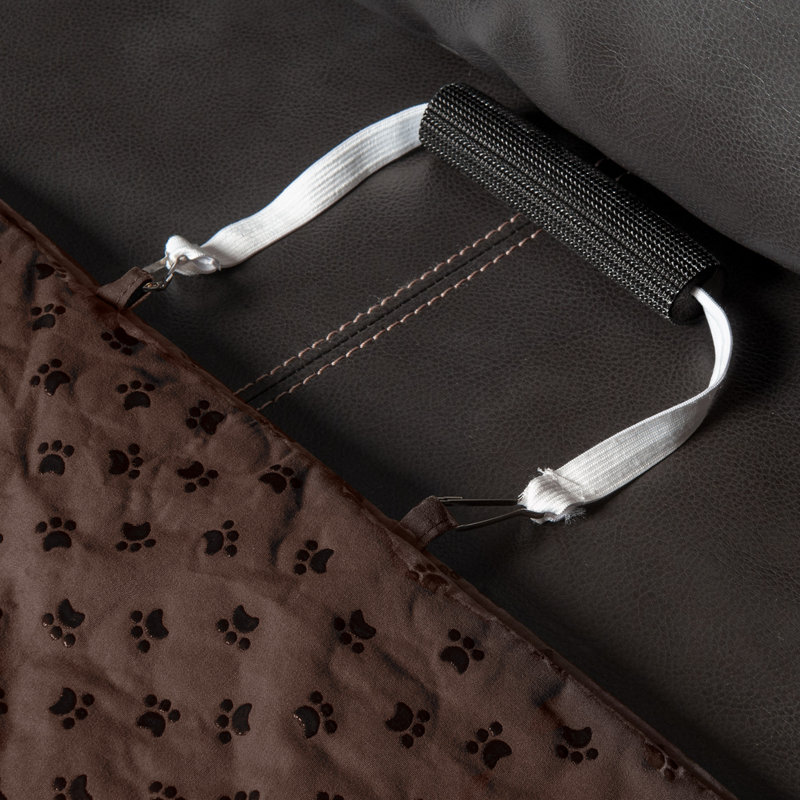 Non-Slip Waterproof Loveseat Cover Furniture Protector, Espresso 100% Polyester