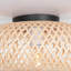 Ludvik Rattan Flush Ceiling Lights-603471826