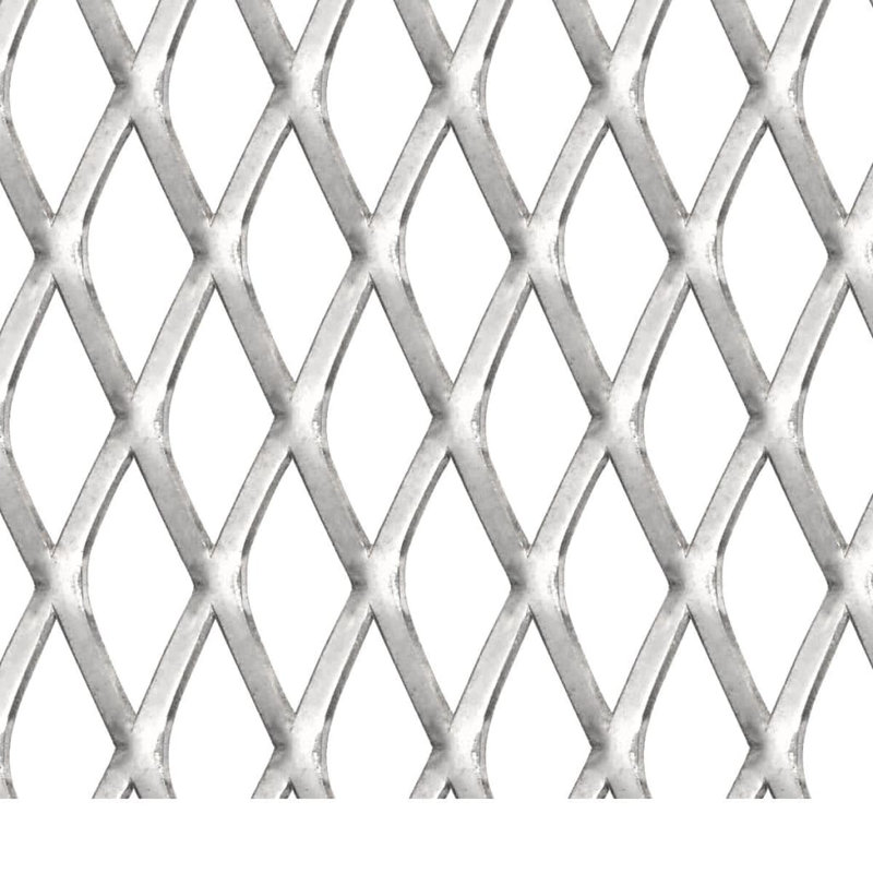 Fil métallique argenté / clôture grillagée, H 0,8 po x l 0,4 po x P 0,1 po