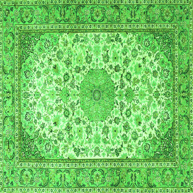 Mayrin Washable Oriental Indoor Rug, Square 3'