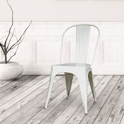 17'' H Metal Stacking Side Chair