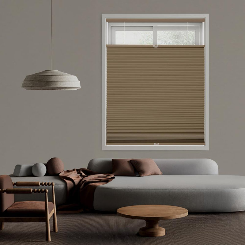 Blackout Top Down Bottom Up Cellular Shade, Latte, 69" W x 72" L