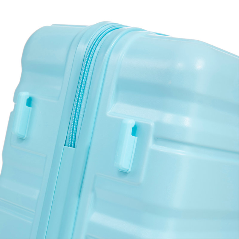 HIFINE TOURIST 20 "/ 24" / 28 "3 pièces / ensemble en valise à roulettes en ABS, valise de cabine, couleur assortie, cadenas à combinaison (bleu)