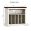 Grand tourne-disque de ferme avec rangement pour vinyle, armoire à plateau tournant-948051357
