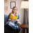 Owen 56 in. Mid-Century Modern LED Bedside Table Lamp with USB Port and Wireless Charging Pad-74960771