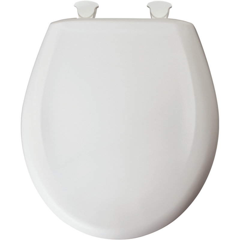 Siège de toilette rond, Blanc euro
