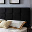 Tête de lit contemporaine pour lit très grand avec tissu et option de passepoil-1407986782