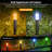 Smart Black Low Voltage RGBW Outdoor LED Landscape Pathway Lights,IP67 Waterproof With Remote & App Control