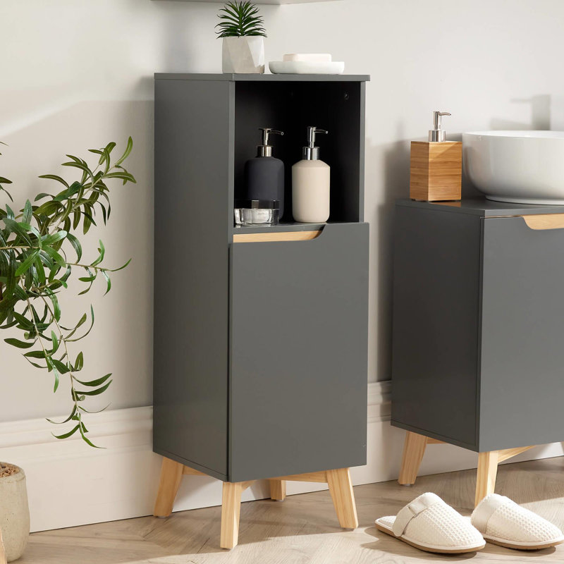 Florence 1 Door Freestanding Bathroom Cabinet, Grey