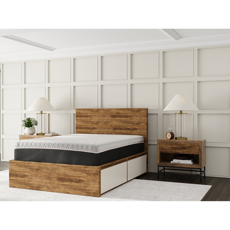 Très grand matelas en cuivre - 12 pouces avec caractéristiques de refroidissement et d'alignement du corps, 12.34"