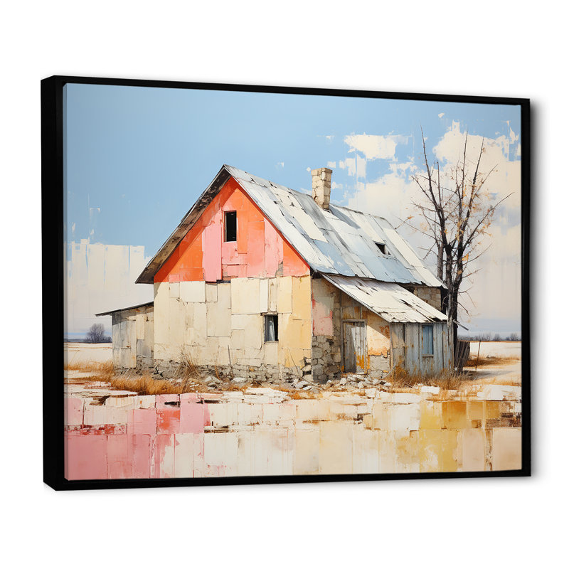 Impression sur toile Minimalisme, H 24 po x l 32 po x P 1 po, Cadre flottant noir