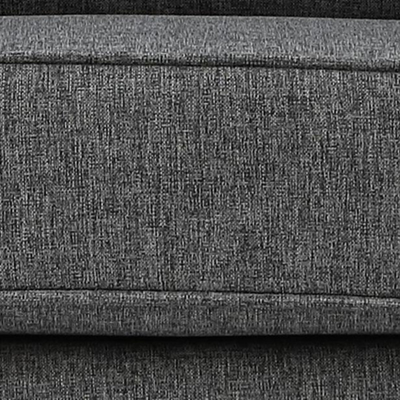 Chaise berçante Fabien en tissu gris