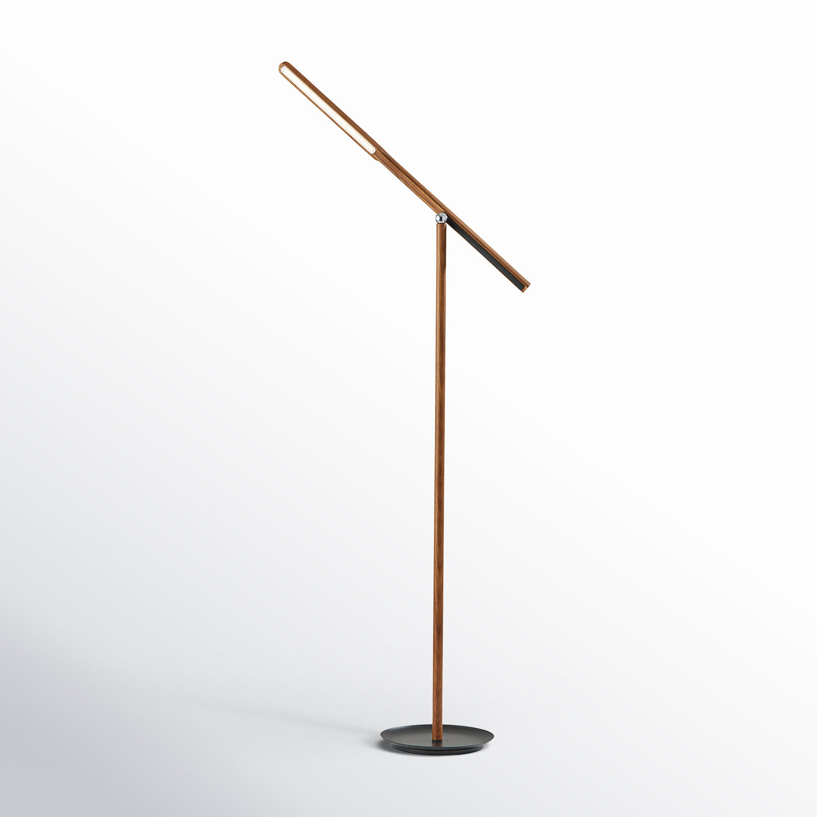 Dris 54'' Dimmable LED Floor Lamp, Walnut