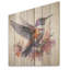 Beauté de colibri mauve - imprimé colibri sur bois-2111607059