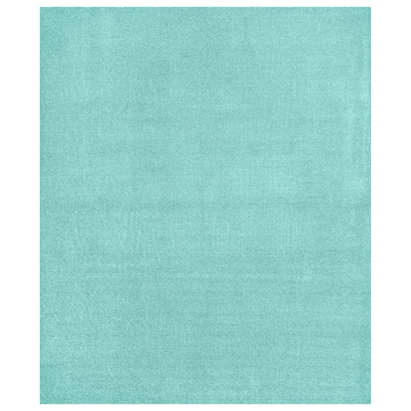Monarrez Nylon Bath Rug with Non-Slip Backing, Single- 72" L x 60" W, Sea Foam