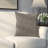 Wool Removable Cover Pillow Throw Authentic Handmade Square Polyester Fill Brown & Gray Herringbone With Gray Cotton Backing-532498121-435209491