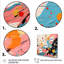 Bleu et rose abstrait Pop Fusion II - art mural Pop-210906089-210906067