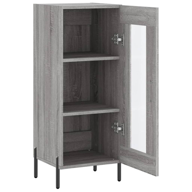 Markaylah Display Cabinet, Grey Sonoma