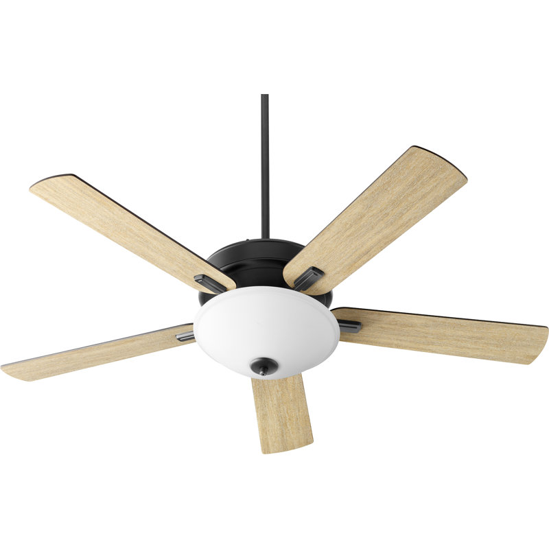 Ventilateur de plafond à del 5 pales 52 po avec chaînette et ensemble d’éclairage inclus Byrnes