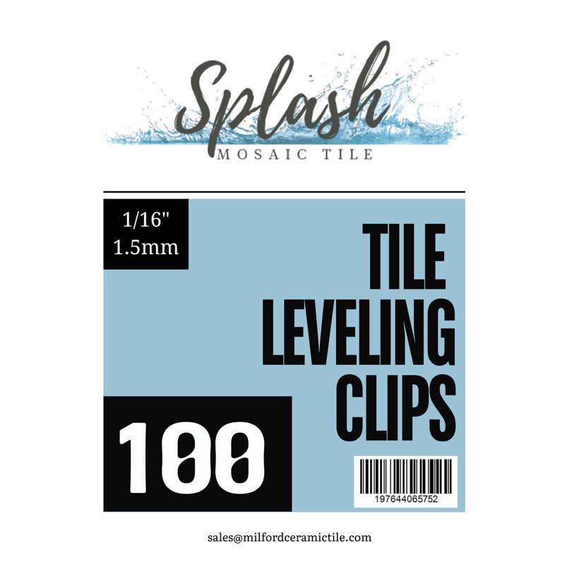 Pinces auto-nivelantes 1/16 "Splash, boîte de 500
