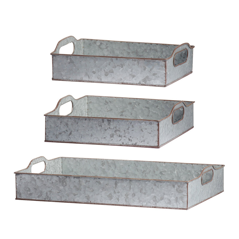 3 Piece Nesting Trays (Gray)