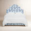 Red from Scalamandre Crafted by Cloth & Company Geneva Bed in Pattern-89159725-89159729