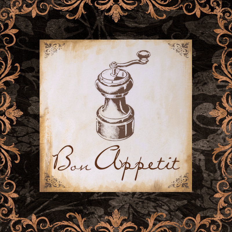 Bon Appetit - Wrapped Canvas Painting, 51cm H x 51cm W x 3.8cm D