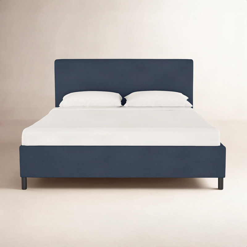 Adrien Upholstered Platform Bed, Milsap Spray Sustain Tweed, King