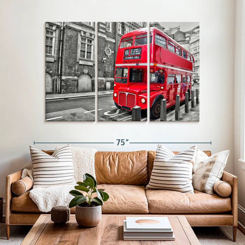 Mehar Pop Double Decker Bus, 24" H x 38" W