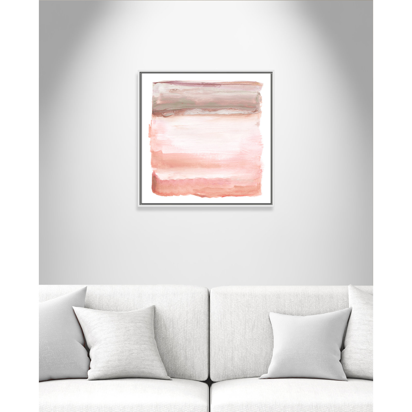 Lakeland "Boho Sky I" Print by Nan, 25.5" H x 25.5" W x 2" D, White