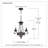 Noble 3-Light Rustic Black Chandelier