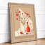 Red Vase and Carnations Art Deco - Framed Print-1313276768-1313276782