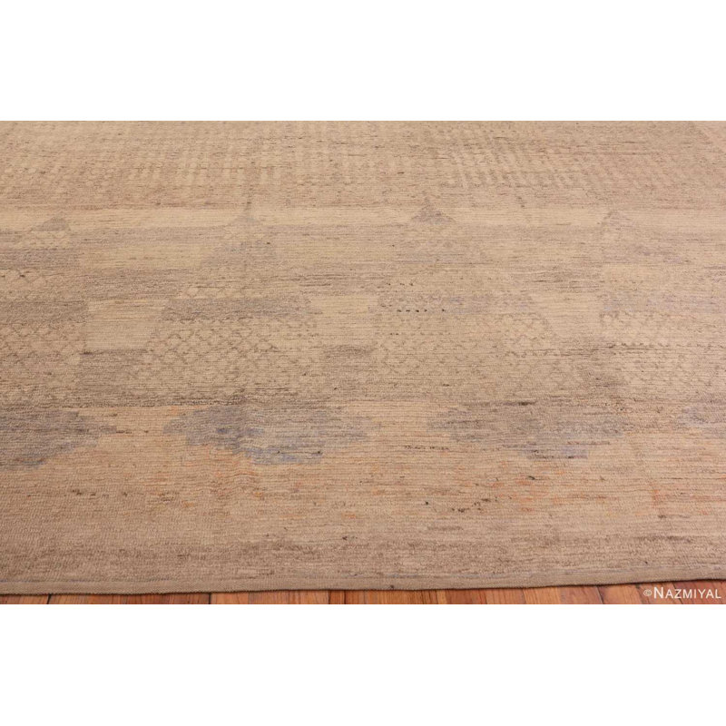 Tapis marocain surdimensionné crème moderne
