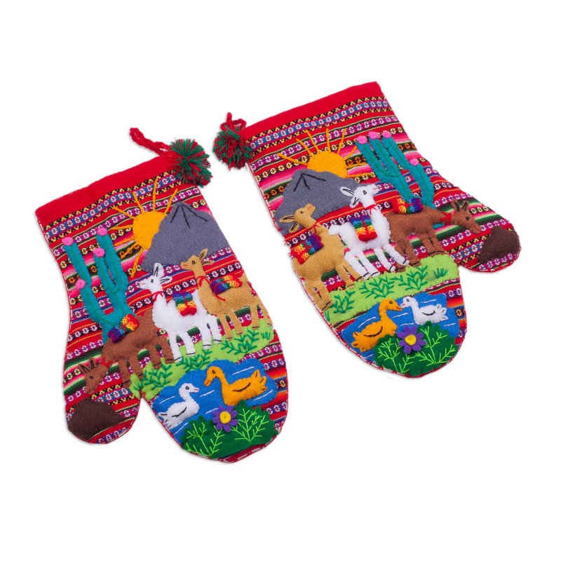 Bungalow Rose Cotton Oven Mitt Set