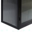 Armoire murale à porte en verre avec rangement à trois niveaux pour hall d'entrée-1957978370