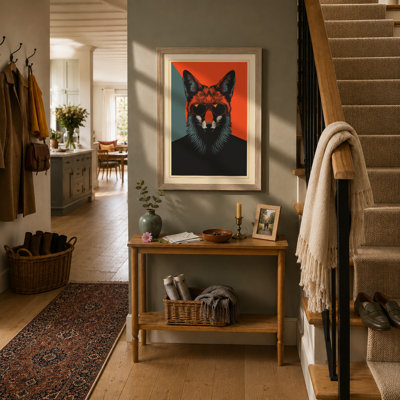 Fox-Headed Figure Modern - Framed Print