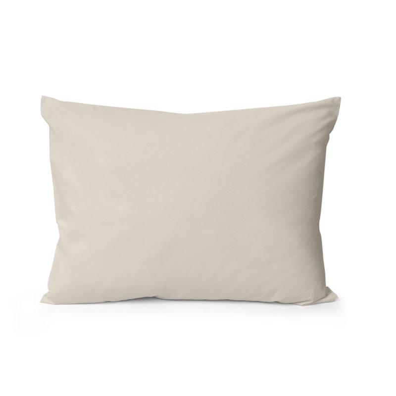 Viola Sateen Sham, Standard Sham, Beige