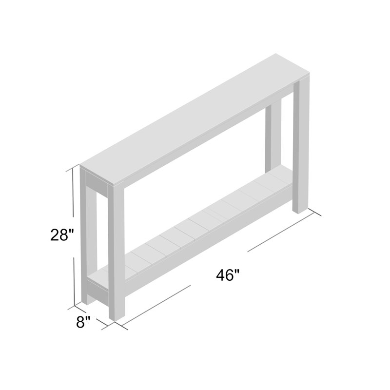 Coleman 46'' Solid Wood Top Console Table
