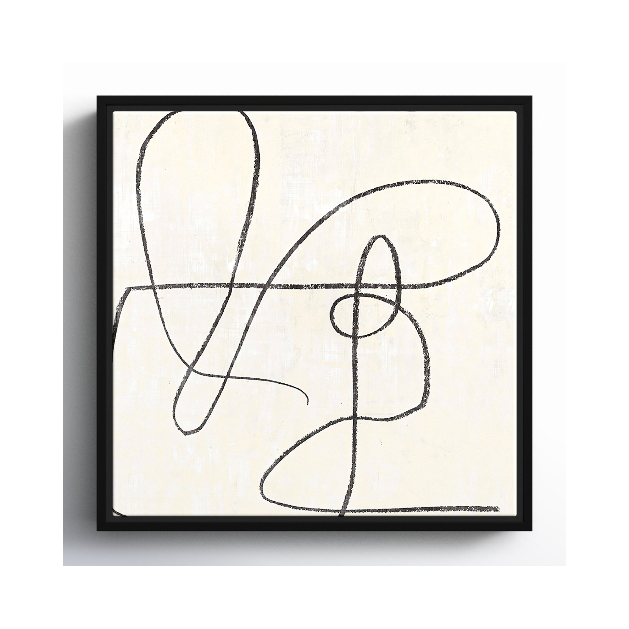 Juxtaposing, 13.5" H x 13.5" W, Black