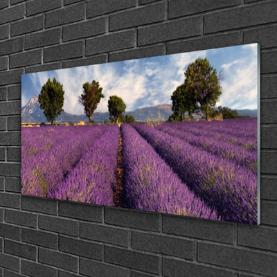 Meadow Trees Nature - Unframed Photograph on Glass