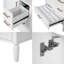 Meuble-lavabo de 30 po avec lavabo simple en céramique, porte à fermeture en douceur et tablette intégrée-1113088985