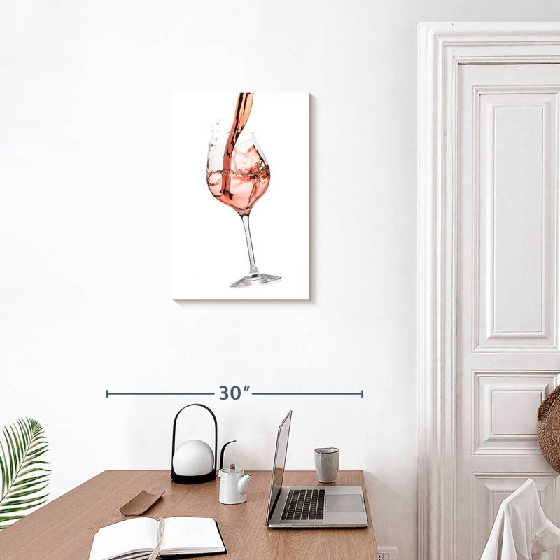 Yarlin Rose Wine Splash, H 24 po x l 16 po
