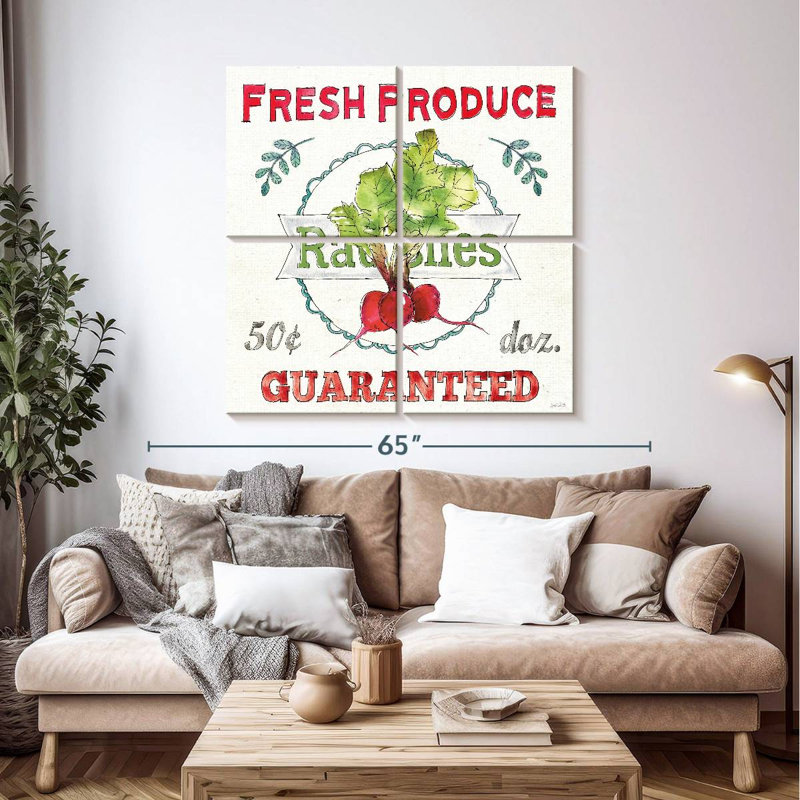 Kema Veggie Market II Wall Sign, 45" H x 45" W
