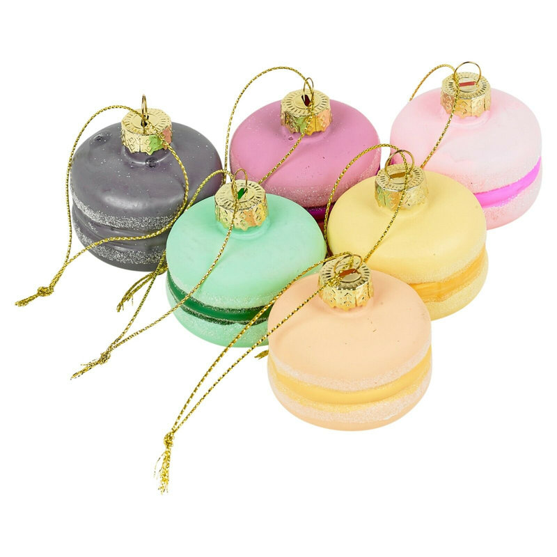 5.5cm Solid Colour Glass Hanging Figurine Ornament