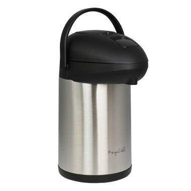 Oggi Air King Pump Pot Insulated Stainless Steel Beverage Server 3