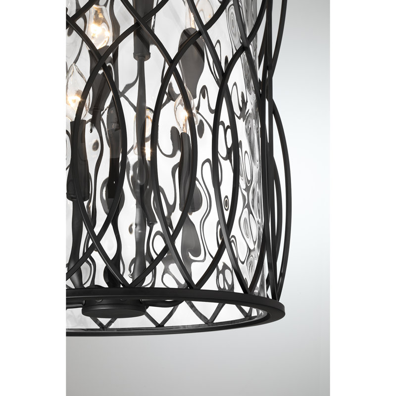 Snowden 8-Light Pendant in Matte Black, Matte Black