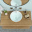 Lavabo de salle de bain circulaire en céramique 16 po Go Peak Track