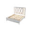Lit de rangement en cristal avec finition en bois